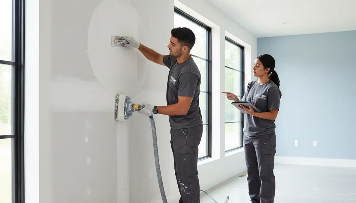 Professional drywall repair and wall restoration by expert painters in Easton, PA home interior